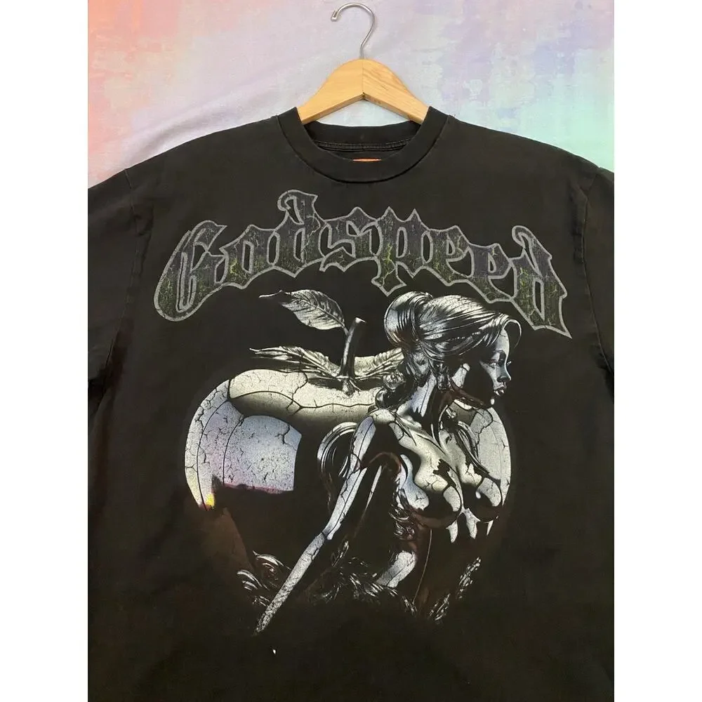 Godspeed F/W 2023 Archives Firturistic Woman T Shirt Boxy Graphic Tee Sz M Alt - Picture 3 of 8